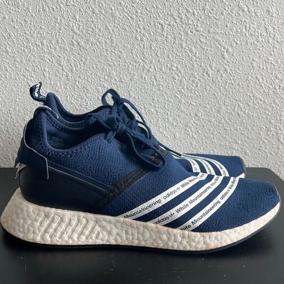 Adidas Men\'s Originals X White Mountaineering NMD_R2 Navy Shoes Sneakers Size 11 main image 13